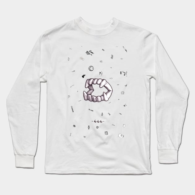 Bite Me! Long Sleeve T-Shirt by Peter Ricq